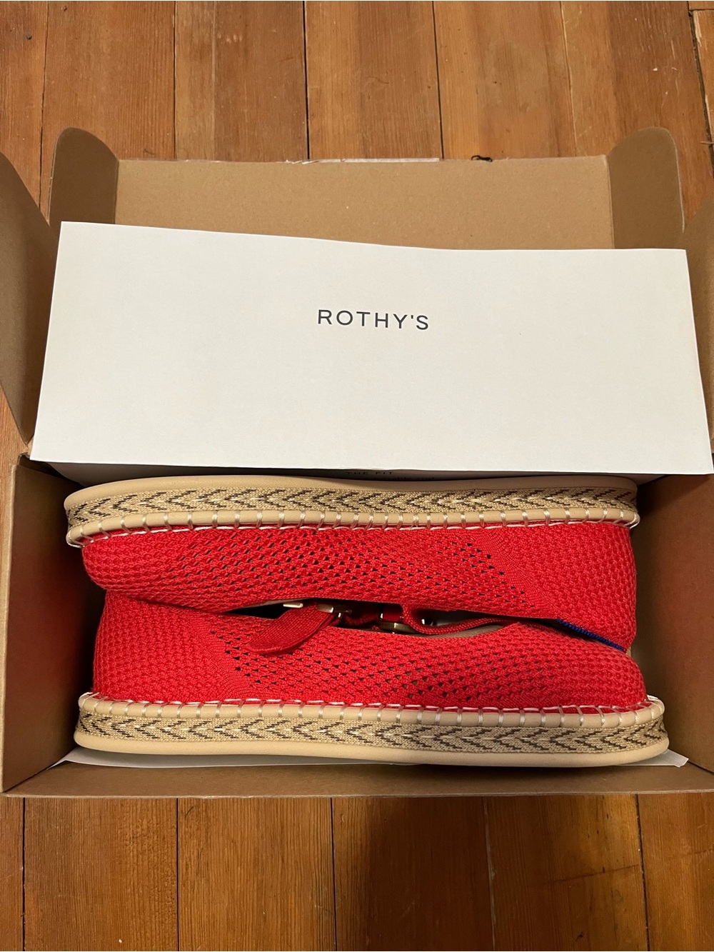 Rothy's The Espadrille Mary Jane in Red Hot - Picture 6 of 7